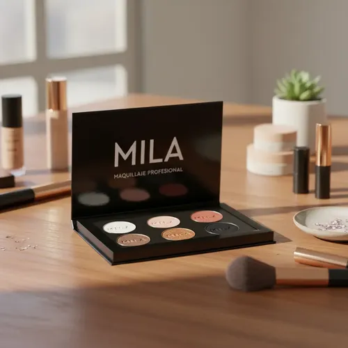 Paleta De Sombras Y Rubores Neutro Maquillaje Mila Pro