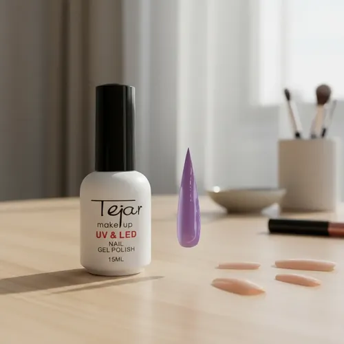 Esmalte Semipermanente Top Base Color Tejar Uv/ Led Color N 6 – Lila destellos
