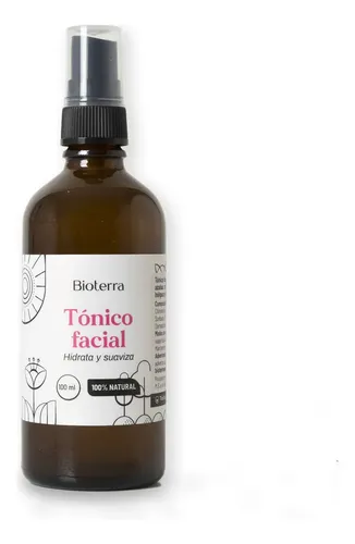Tónico Facial Natural Bioterra 100% Vegano Piel Sensible 100ml