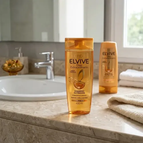 Shampoo Elvive Oleo Extraordinario Nutrición Universal 400ml