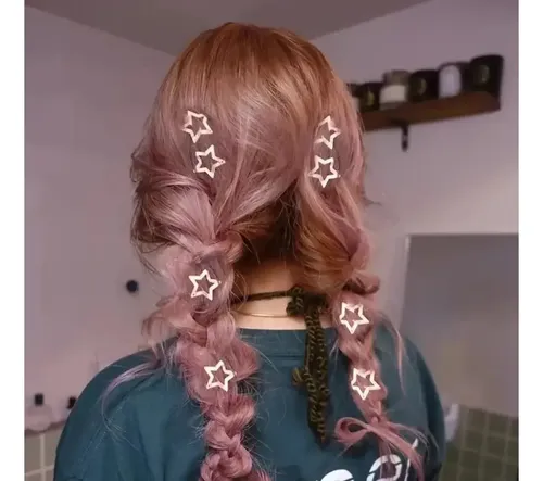 Broche De Pelo Metálico 50 Estrellas