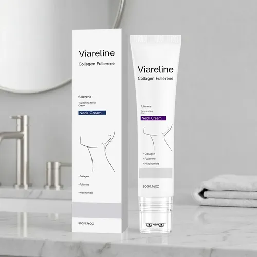 Crema Hidratante Cuello Con Rodillo Masajeador