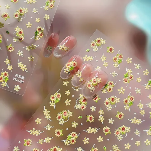 Pegatinas De Uñas Con Forma De Girasol Más Vendidas En Prima