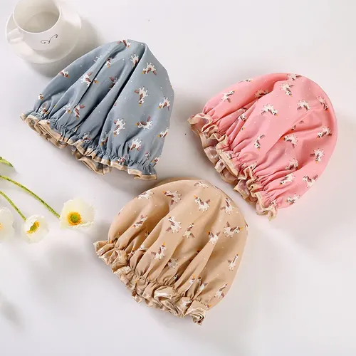 Gorro De Baño Doble Capa Impermeable Reutilizable -jy