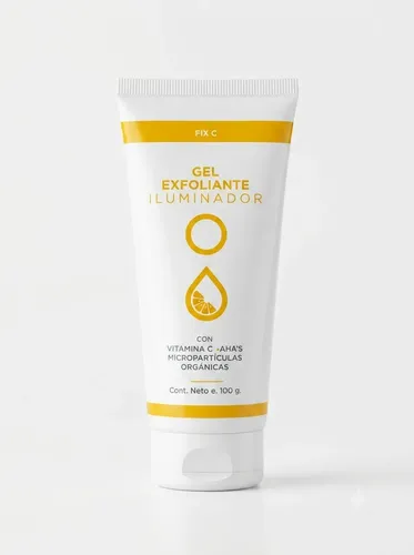 Gel Exfoliante Iluminador Con Vitamina C Icono Limpieza