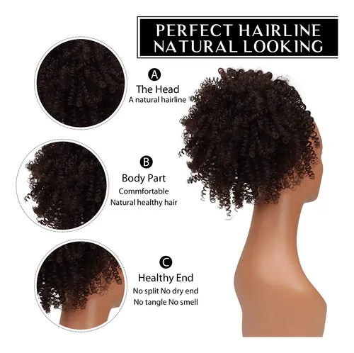 Extensión De Cabello Yibang Afro Puff Ponytail Synthetic 115