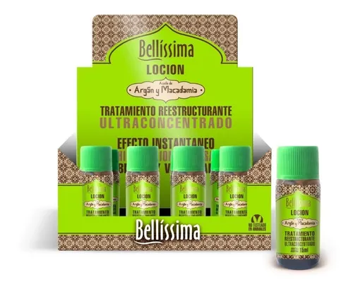 Ampollas Capilares Bellissima Locion Aceite Argan Y Macadami