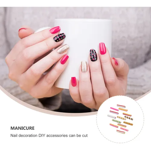 Calcomanías Creativas Para Uñas, 50 Unidades, Seguras Para M