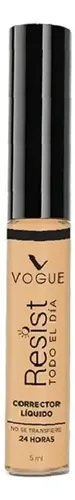 Corrector Ojeras Vogue Cosméticos Resist 7ml Líquido Vainilla