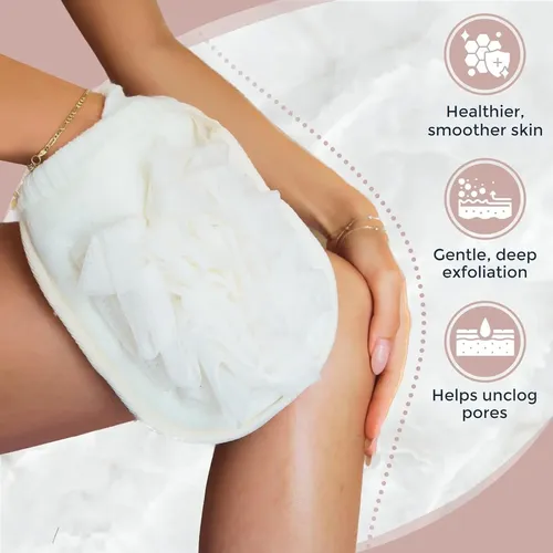 Guante Exfoliante Doble Cara Para Ducha Cuidado De La Piel