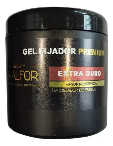 Gel Fijador Premium Beauty Walfor Extra Duro Resistencia900g