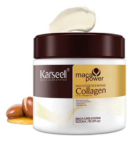 Tratamiento Capilar Colágeno 500ml Karseell Máscara Kit X2