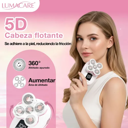 Maquinilla De Afeitar Eléctrica Para Mujer, Rotativa, Recarg
