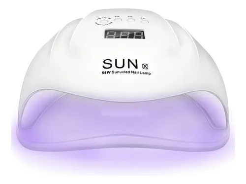 Cabina Uv Led Sun X 54w Uñas Esculpidas 36 Leds Sensor Mano