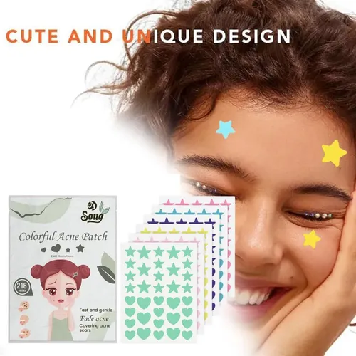 Parche Para Espinillas Acne Colorful Ii Invisible, 216 Unida