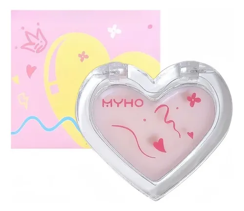 Rubor Corazón Iluminador Facial Efecto Glowy Natural