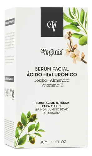 Veganis Serum Facial Ácido Hialurónico Antiedad Antiarrugas Tipo de piel Sensible