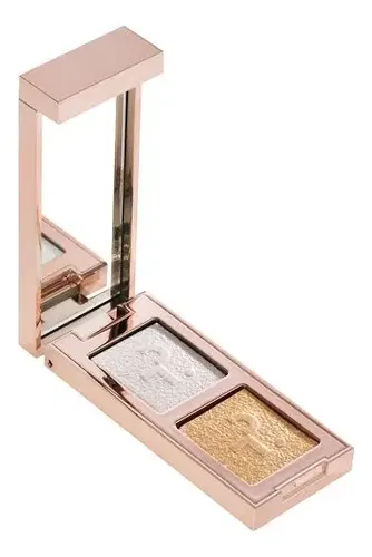 Patrick Ta. Eye Shadow Dúo. We Need Better Lightning Color Plateado
