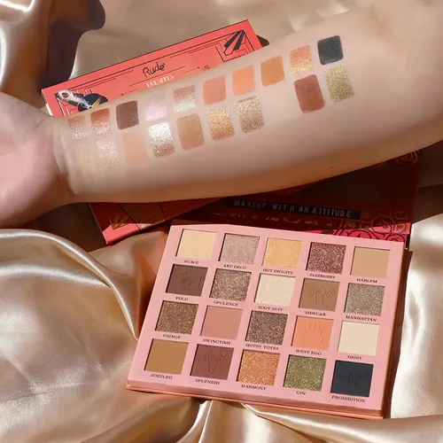 Paleta Sombras 20 Colores Brillosos/Mates The Roaring 20’s Rude Cosmetics
