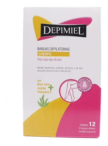 Bandas Depilatorias Dobles Para Piernas X 6 U Depimiel