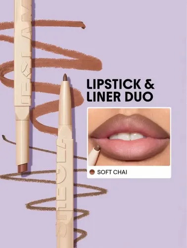 Sheglam Dúo Lapiz Labial Y Delineador Glam 101 – Soft Chai
