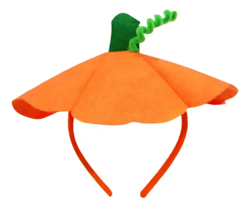 Diadema De Calabaza De Halloween Para Cosplay, Vid Verde