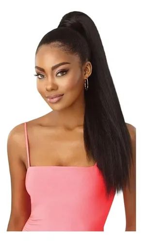 Ponytail Wrap Outre Rápido Para Cabello Kinky/straight 61cm