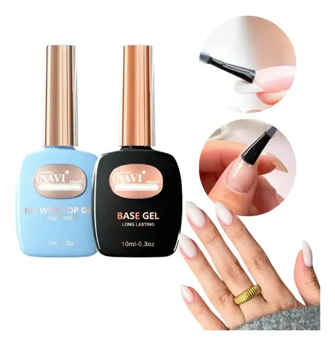 Base Y Top Coat Navi Esmalte Semipermanente Transparente10ml