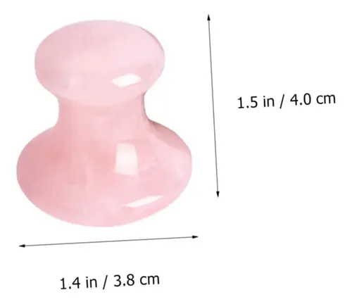 Set 2 Piedras Gua Sha Cuarzo Rosa Facial Relajante