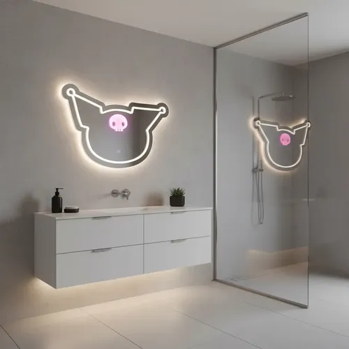 Espejo Iluminado Kuromi Led 39x28cm Inastillable Acrílico