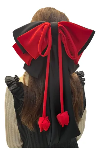 Fashionable Hiarpiece Bows Hair Clip Large Ribbon Hairpin 6ee717114-a