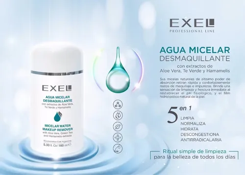 Agua Micelar Exel Basics 150ml Para Piel Mixta