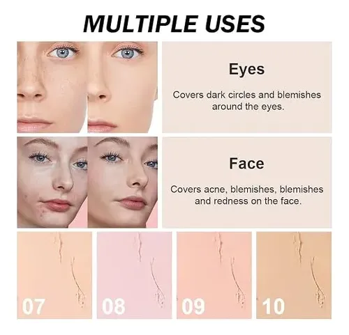 Kaely Corrector Crema Cobertura Total Paleta Con Brocha 12