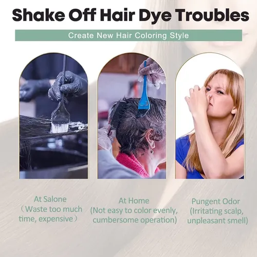 Champú Tinte Para El Cabello Ecofan 10 Unidades 3 En 1 Para