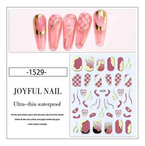 Stickers Adhesivos Colección Liner Y Cuadros X6u Deco Nails