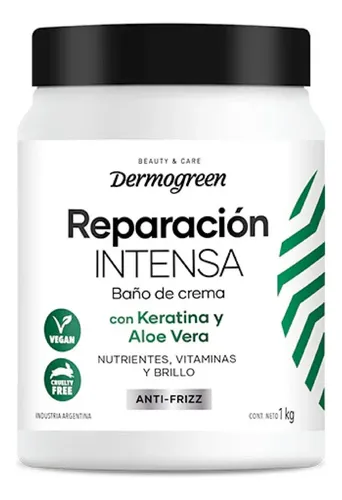 Reparación Intensa Baño De Crema Vegano Dermogreen 1kg