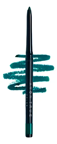 Delineador Retráctil De Ojos Emerald Green True Color Avon