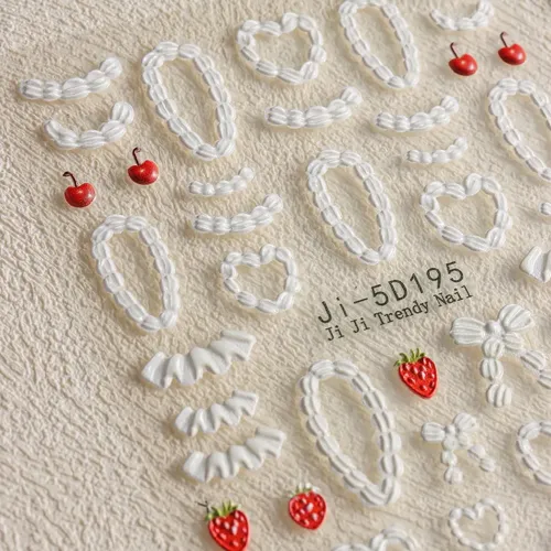 Adhesivo Para Decoración De Uñas Fspronail Cream, 5 Unidades