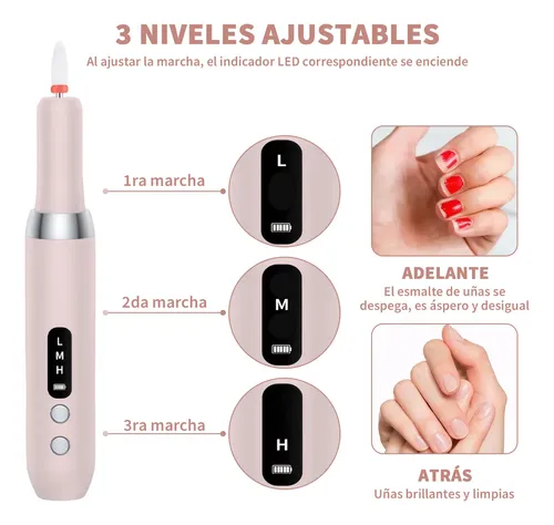 Pulidor Esmeril Drill Uñas Taladro Para Uñas Base De Htht Rosa