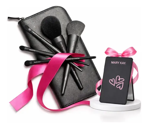 Regalo Mujer Mary Kay. Set De Brochas Con Estuche+ Regalo