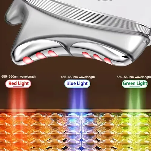 Masajeador Facial Eléctrico Con Microcorriente Gua Sha Tool