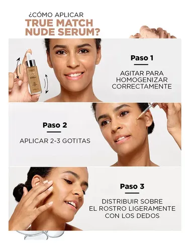 Base de maquillaje True Match serum Tono 2-3 Light 30mL L’Oréal Paris