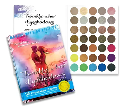 Paleta De 35 Sombras Book 1 Twinkle In Her Eyeshadows Tonos Mates Y Satinados Rude Cosmetics Original Envío Gratis