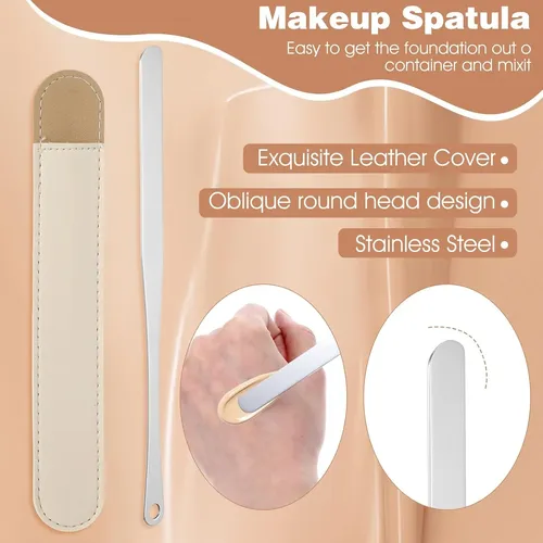 Paleta Profesional De Maquillaje Acero Con Esponjas Y Espát