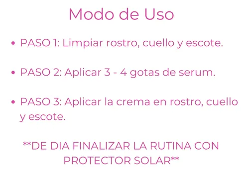 Rutina Skincare Vitamina C Gel Limpieza Serum Crema Idraet