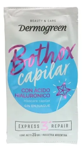 Mascara Bothox Con Acido Hialuronico Capilar Dermogreen X24u