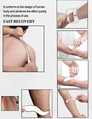 Juego De Herramientas Gua Sha 6 Piezas De Masaje Manual