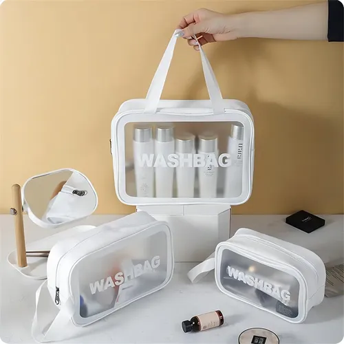 Kit3 Maquillaje Necesario Mujer Cosméticos Viaje Playa C