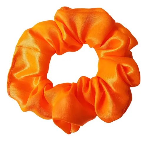 Scrunchies, Colitas De Pelo De Raso Antifrizz. Naranja