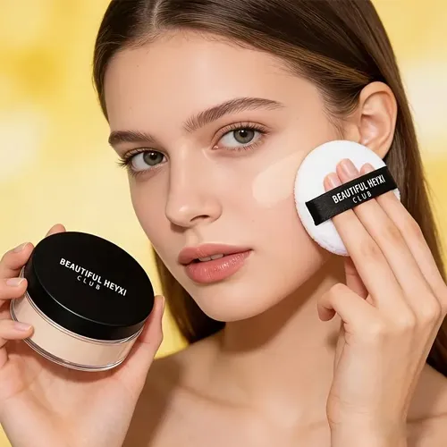 Polvo Fijador Traslucido Volátil Maquillaje Impermeable